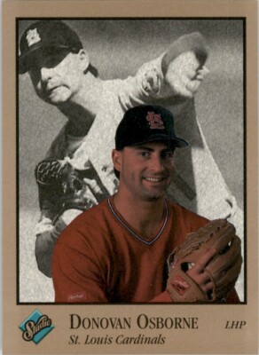 1992 Studio Donovan Osborne St. Louis Cardinals #95 Baseball Card