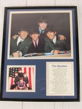 THE BEATLES THE ALBUMS Photos Album List Picture, Framed 11"x14" Double Matted