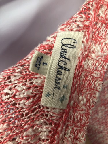 Cloud Chaser accogliente maglione grigio in maglia con cappuccio misto cotone taglia XL - Foto 10 di 11
