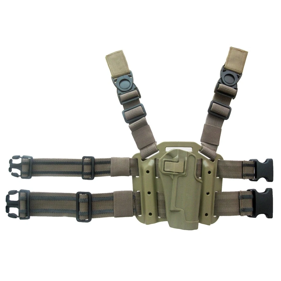 Drop leg thigh autolock tactical holster for 1911 (Black) - Image 2 of 2