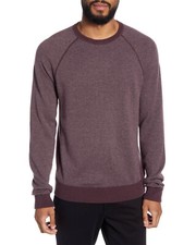  265 Vince Mens Birdseye Crewneck Wool  Cashmere Sweater , Deep Orchid , XL