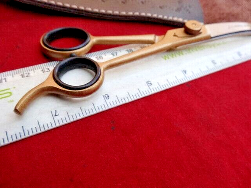 Right Hand_GOLDISH Pet 7.5" Scissors dog/cat grooming_DOWNWARD CURVED - Bild 9 von 11