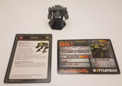 #ad Battletech Alpha Strike Nova Black Hawk *Mech amp; Cards* $12.00