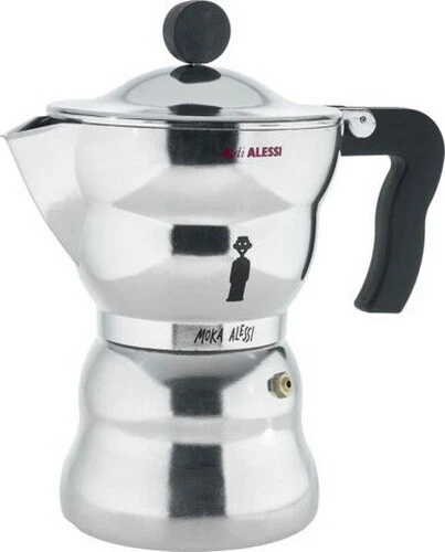 Caffettiera Moka Espresso Alessi AAM33/3 in Fusione di Alluminio 3 Tazze - Caffè, fotografia 7 di 7