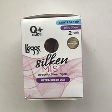 Leggs Silken Mist Ultra Sheer Control Top Pantyhose Women's Q NUDE 97692
