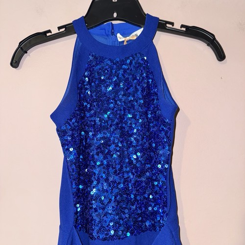 Grace Karin Kids Youth Blue Sequin Romper Jumpsuit Size 10Y NWT! - Picture 4 of 9