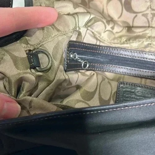 Borsa a tracolla Coach VINTAGE Hamptons firma Y2K n. J3K-6259 nera (settembre 2003) - Foto 10 di 16