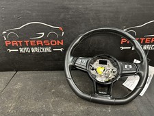 15-16 Vw Golf R Black Leather Wrapped Steering Wheel