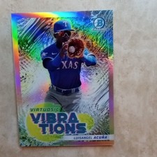 Luisangel Acuna 2022 Bowman - Virtuosic Vibrations #VV-19 Texas Rangers 