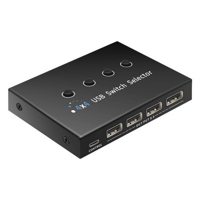 4 in 4 Out KVM USB2.0 für  Hub Adapter USB2.0 Drucker Splitter für Switcher2980