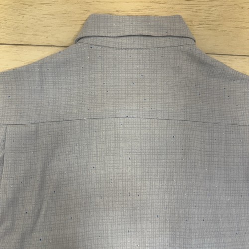 Camicia vintage Golden Crown by Oxford grigia manica lunga bottoni M nuova con etichetta - Foto 15 di 19