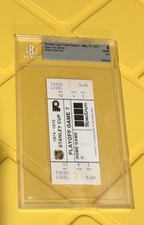 1975 STANLEY CUP FINALS Game 1 FULL Ticket Beckett 8 NM-MT Flyers EXTREMELY RARE