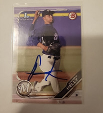 Antoine Kelly 2019 Bowman Signed Baseball Card Milwaukee Brewers #BD36