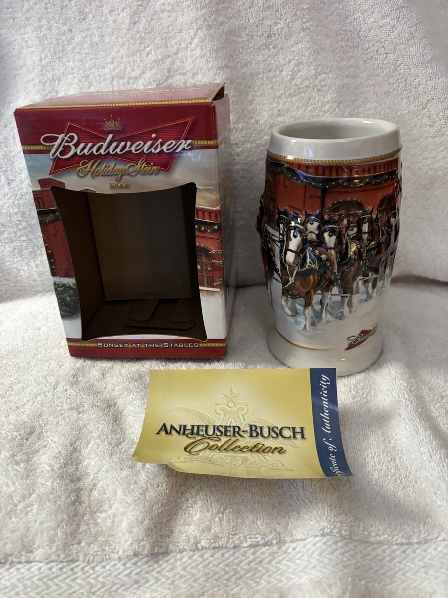 Budweiser 2006 Holiday Stein "Sunset at the Stables" for sale online | eBay