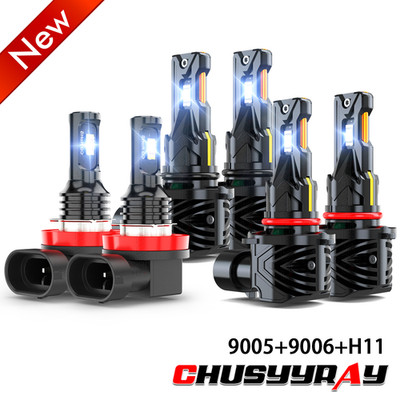 6X Fits Mitsubishi Lancer 2008-2015  LED Headlight Hi/Lo Beam + Fog Light Bulbs