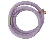 Endless Damen Leder Armband Lila mit Kleeblatt Anhänger 57cm