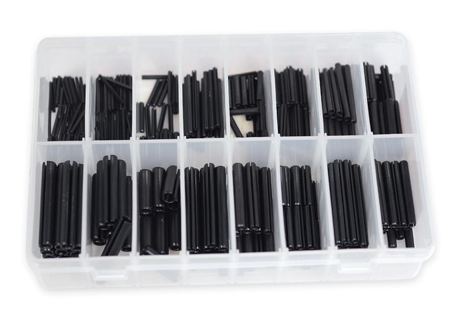 Goupilles élastiques pour réparation mécanique, assortiment Mécanindus de 300 pièces