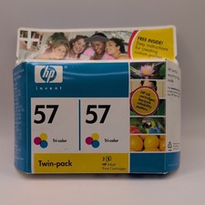 HP Invent Ink Cartridge 57 Tri-color Inkjet Print Twin-pack Expired