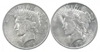 1923 & 1922 Peace Silver Dollar $1 Bullion Collection Lot *181