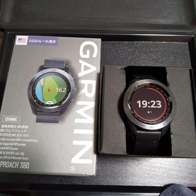 GARMIN Approach S60 Premium GPS Golf Watch Ceramic Version Black