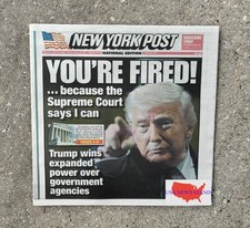NEW YORK POST - TUESDAY JUNE 30, 2026 (SCOTUS -TRUMP CAN FIRE FEDERAL OFFICIALS)