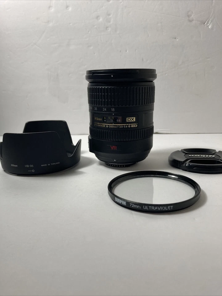 Nikon DX Zoom Lens AF-S NIKKOR 18-200mm 1:3.5 - 5.6 G ED WITH FILTER - Image 2 of 4