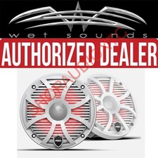 Wet Sounds REVO 6 SW-W V3 - Revolution Series 6.5" RGB LED Marine speakers