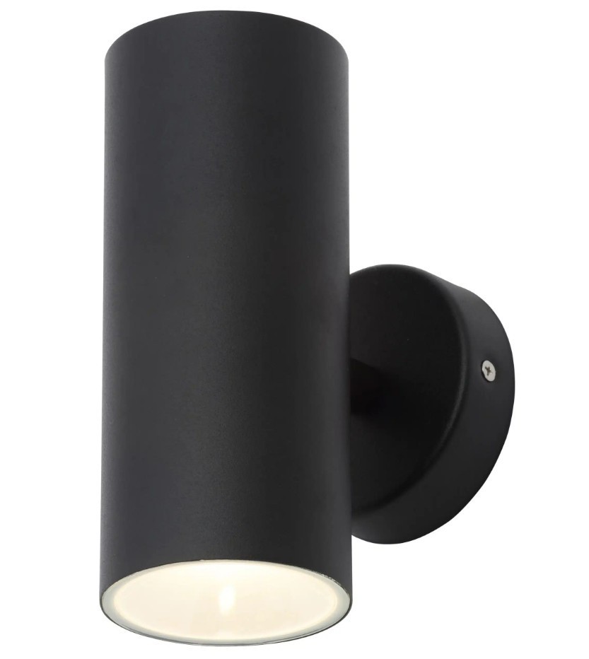 Zink MELO Black 3W LED Outdoor Up/Down Wall Porch Light 4000k IP44