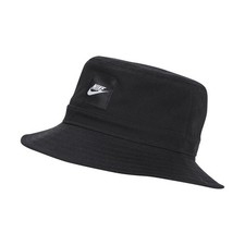 NWT Nike Kids Logo Bucket Hat Black Size M/L CZ6125-010