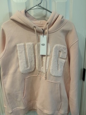 NWT UGG Rey Fuzzy Hoodie Women s Mediu