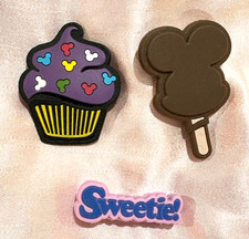 NEW BUNDLE LOT 3 DISNEY MAGICBAND SLIDERS MICKEY CUPCAKE