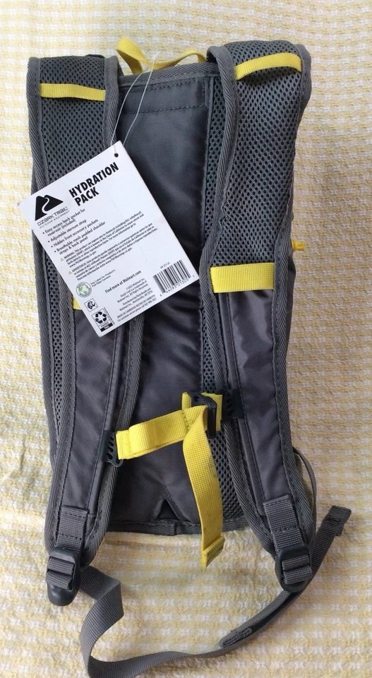 Ozark Trail Hydration Hiking Backpack with Hydration Bladder, 2L, Gray - Image 2 of 4