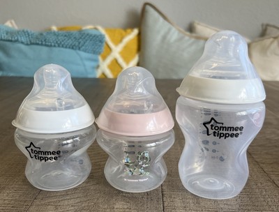 3 Tommee Tippee Natural Start Anti-Colic Valve Baby Bottle 9 oz & 5oz