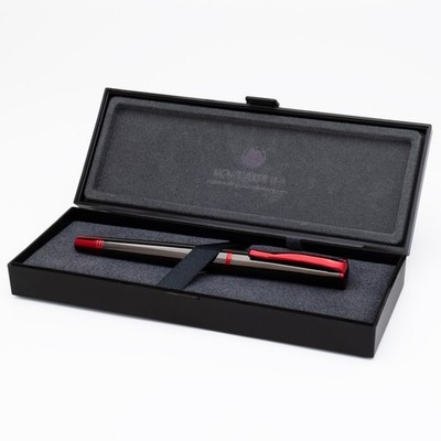 Monteverde Impressa Gunmetal Red  Great Fountain Pen Mint Nib Variation Original