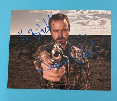 Aaron Paul  -   Breaking Bad   -  signed, original Autogramm YO BITCH