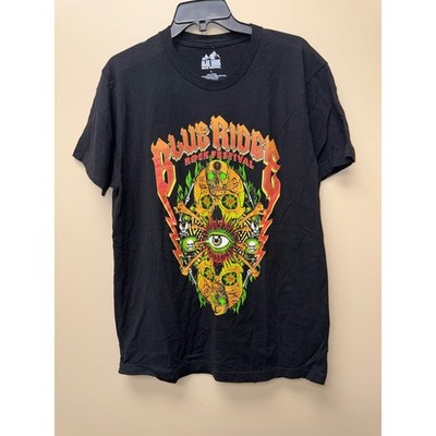 Blue Ridge Rock Festival 2023 Concert T-Shirt Mens Large Black Graphic Lineup L