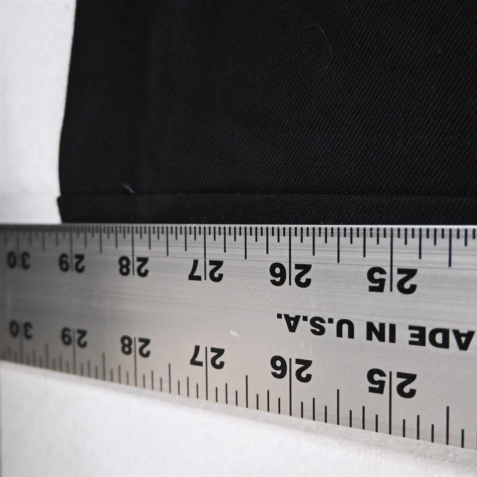 Ann Taylor Medium Petite Black Ponte Side Zip Wide Leg Drss Womens Pants - Image 4 of 4