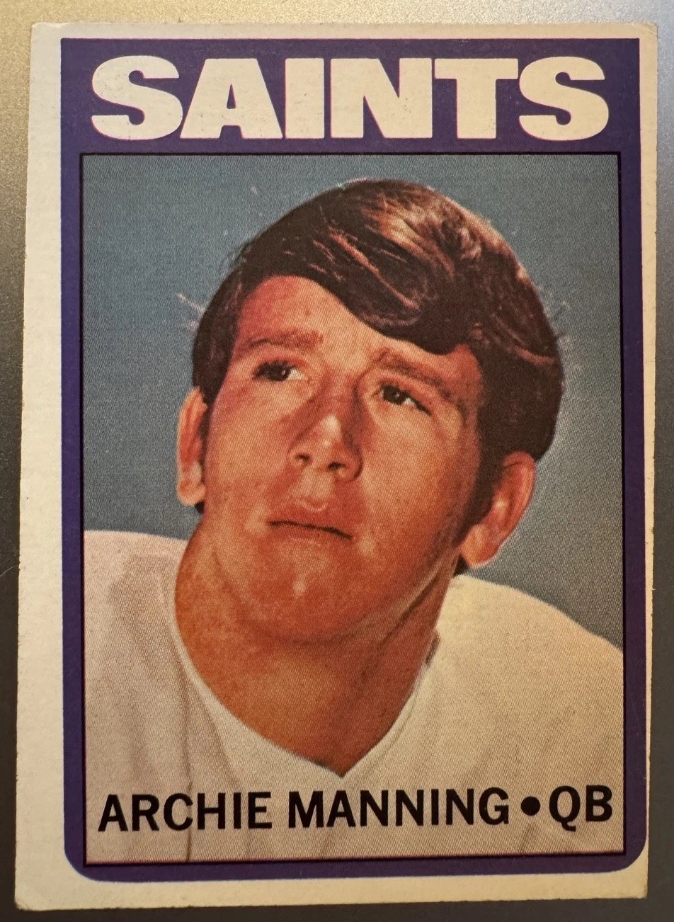 1972 Topps - Archie Manning #55 (RC)