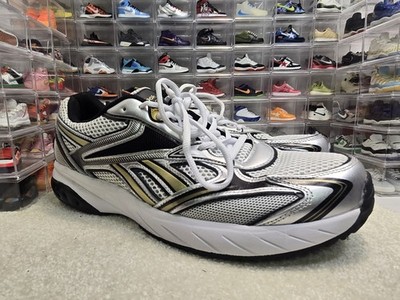Men's Running Shoes 13 Reebok White Black Yellow Sneakers Ionic Bond Cushioned