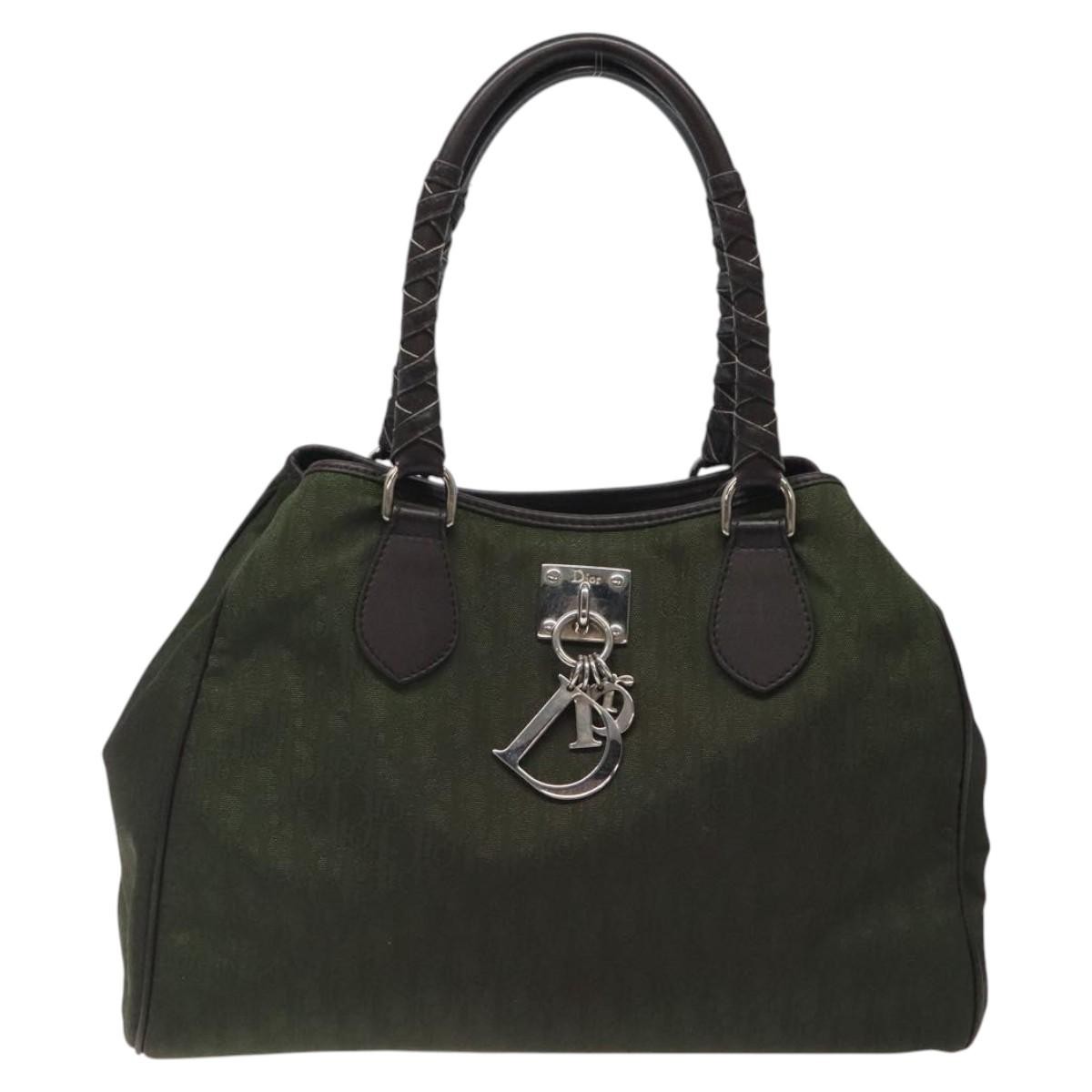 Dior Trotter Khaki Nylon Tote Bag 100% Authentic Luxury Handbag