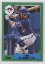 2022 Topps Archives 1987 Topps Design Green 89/125 Bo Bichette #270 s1i