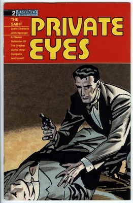 Private Eyes The Saint 2 From 1988 by Eternity Comics Bruce Timm Cover