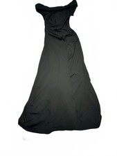 Elegant Black Off-Shoulder Evening Gown