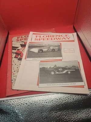 Florence Speedway Official Racing Programs '86/'88 Stock Car Vintage Automotive