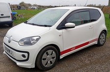 VW High Up 2012 White Red Trim Heated Seats Mot Low Miles Cheap Insure Hatchback