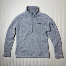 Patagonia Better Sweater Womens S Gray 1/4 Zip Fleece Jacket Sweatshirt 25617