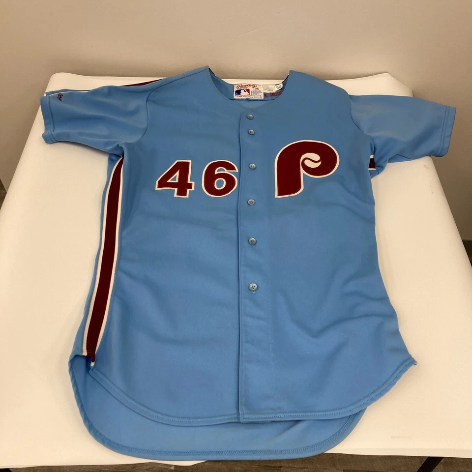 Kevin Gross Juego Usado Philadelphia Phillies Jersey Uniforme MEARS A10 Foto 3 de 4