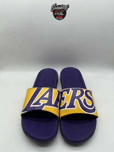 Sandali Nike Benassi Solarsoft Slides taglia 13 Lakers slip on 917551 700 Kobe