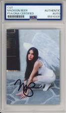 Madison Beer SIGNED Sexy Locket Album Photo Card PSA DNA COA CERTIFIED AUTOGRAPH