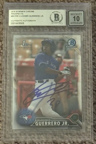 2016 bowman chrome prospects autograph #BCP55 Vladimir Guerrero Jr auto